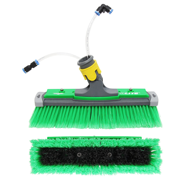Unger Gen2 nLITE® Power Brush Complete Spliced - Professional Window Cleaning Tool for Home & Commercial Use - Perfect for Glass, Mirrors, and Hard-to-Reach Areas