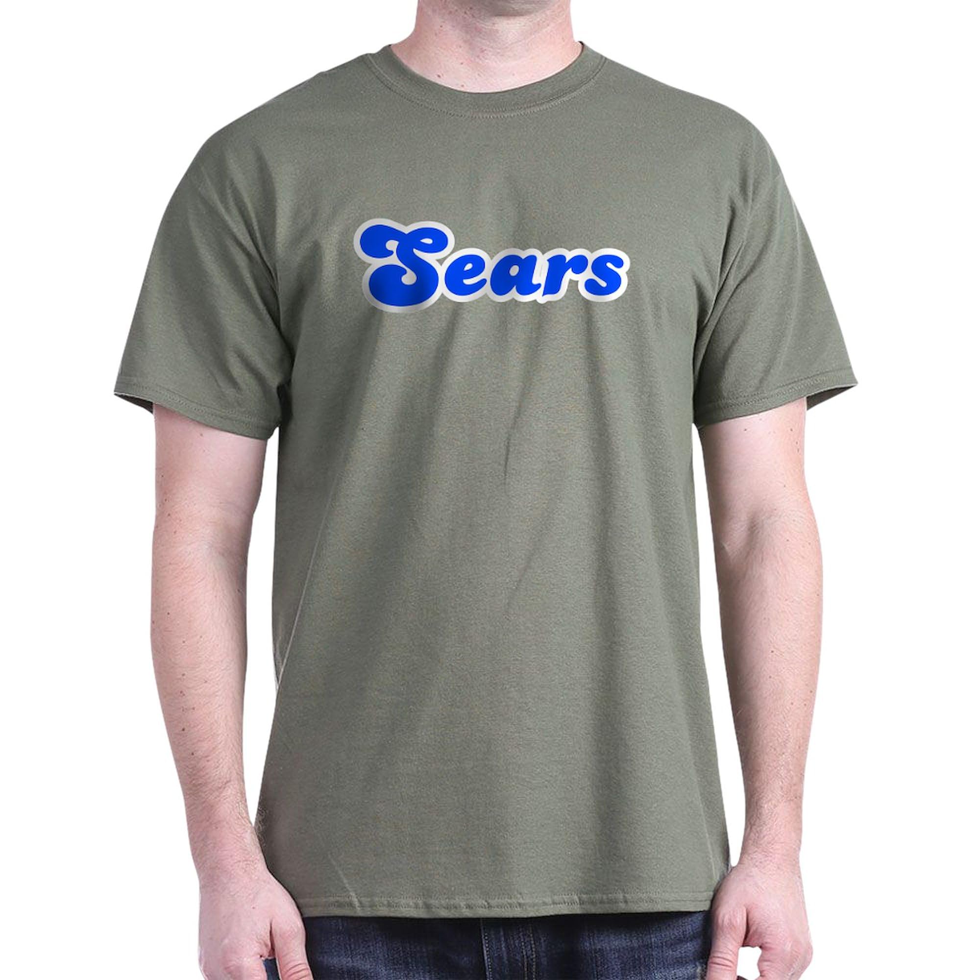 Retro Sears Blue Dark T-Shirt for Men - 100% Cotton Classic Graphic Tee | Vintage Style Casual Wear for Everyday Outfits & Retro Fashion Lovers