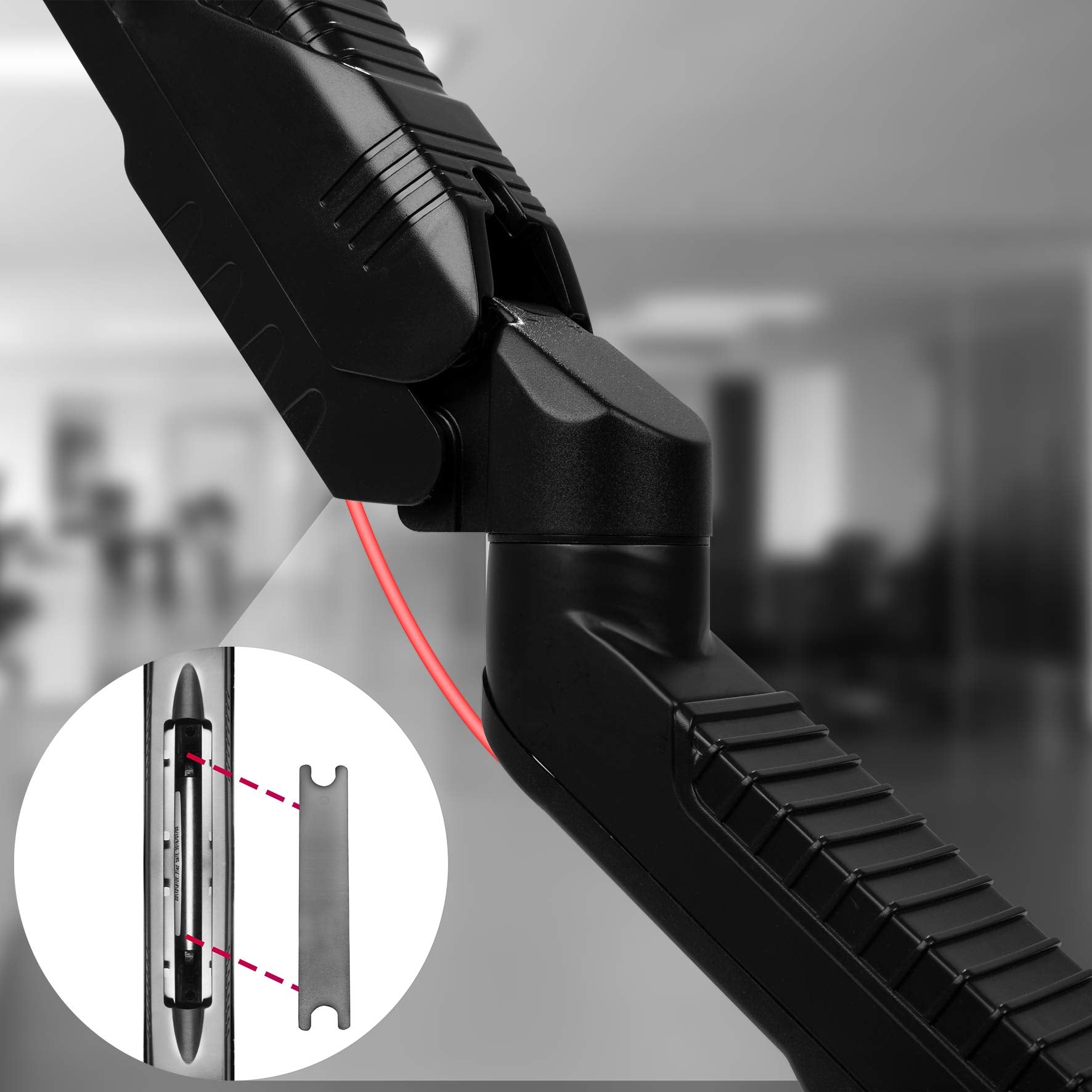 Duronic Dual Monitor Arm Stand DMDCL1X1 - Adjustable Double PC Desk Mount for 13-24 Inch LED LCD Screens & Laptops | VESA 75/100 | 6.5kg Capacity | Perfect for Home Office & Gaming Setup