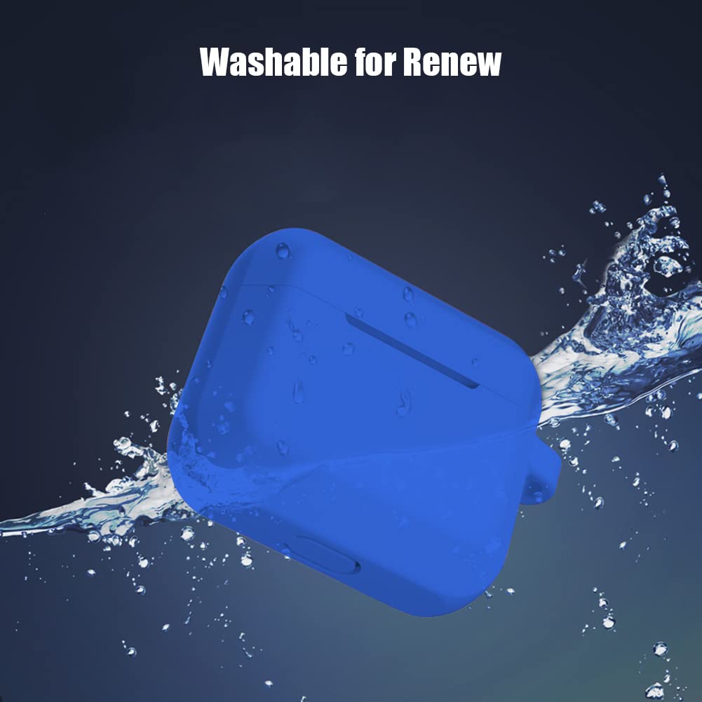 YINVA Protective Silicone Case with Ear Hooks for Apple AirPods 3 (3rd Generation 2021) - Blue | Secure Fit, Anti-Slip Design | Perfect for Running, Workouts & Outdoor Activities