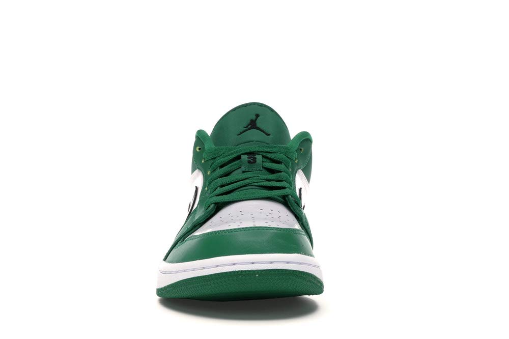 Nike Air Jordan 1 Low Pine Green Basketball Shoes for Kids - Grade School Size 5 | Comfortable Sneakers for School, Sports & Everyday Wear