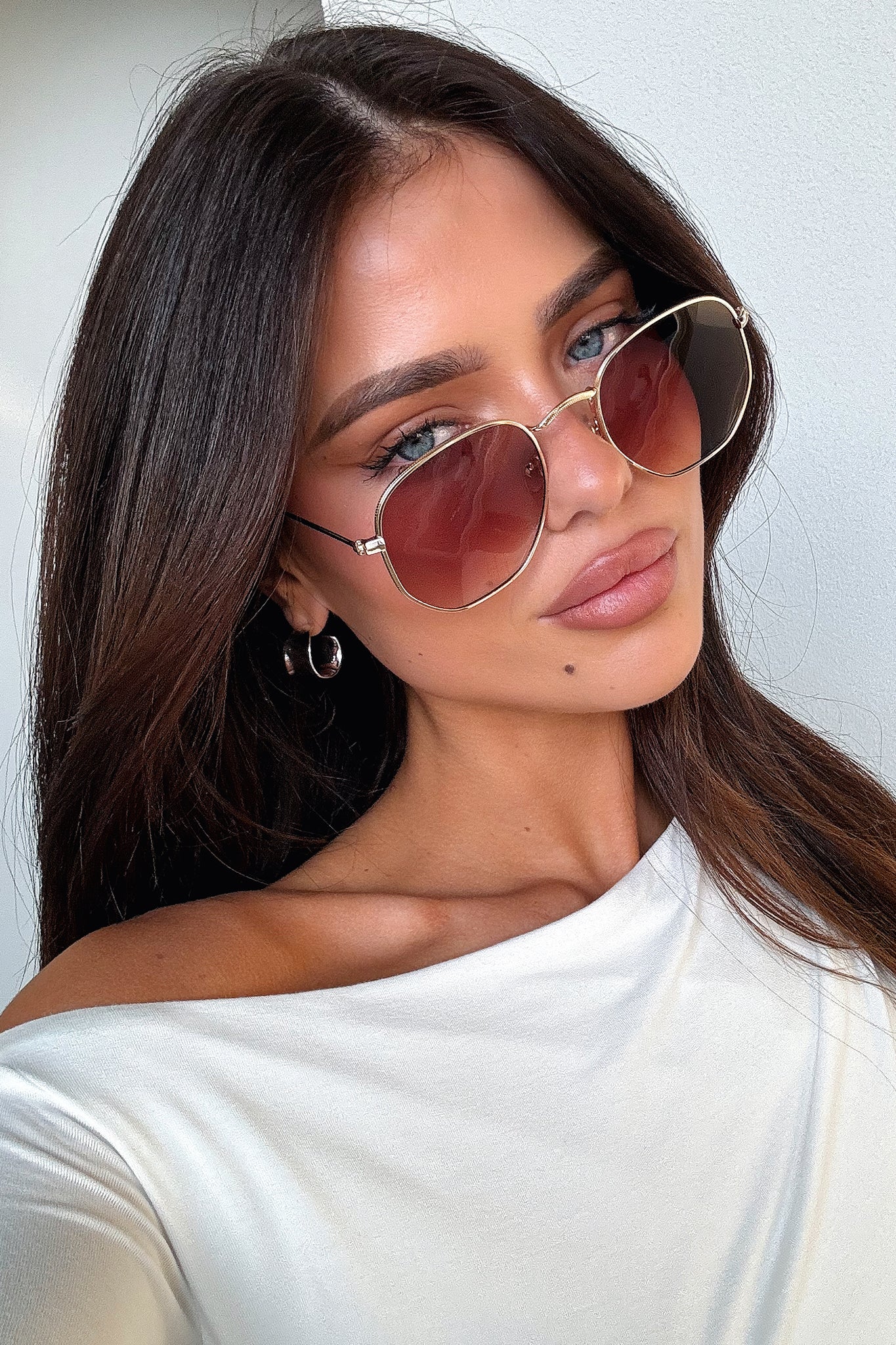 Cillian Polarized Sunglasses for Men & Women - Gold/Brown Gradient UV Protection - Fashionable & Durable for Driving, Beach & Outdoor Activities