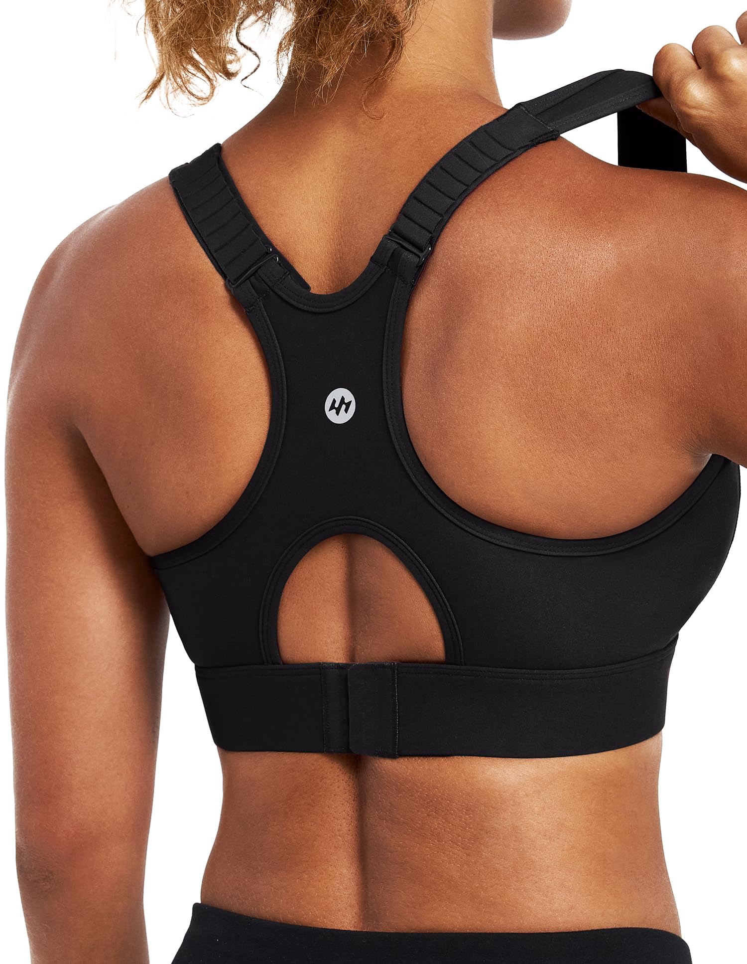 Ewedoos Women's High Impact Sports Bra - Adjustable Straps, Racerback, Push Up Support for Running, Workout & Gym - Perfect for Yoga, HIIT & Active Lifestyles