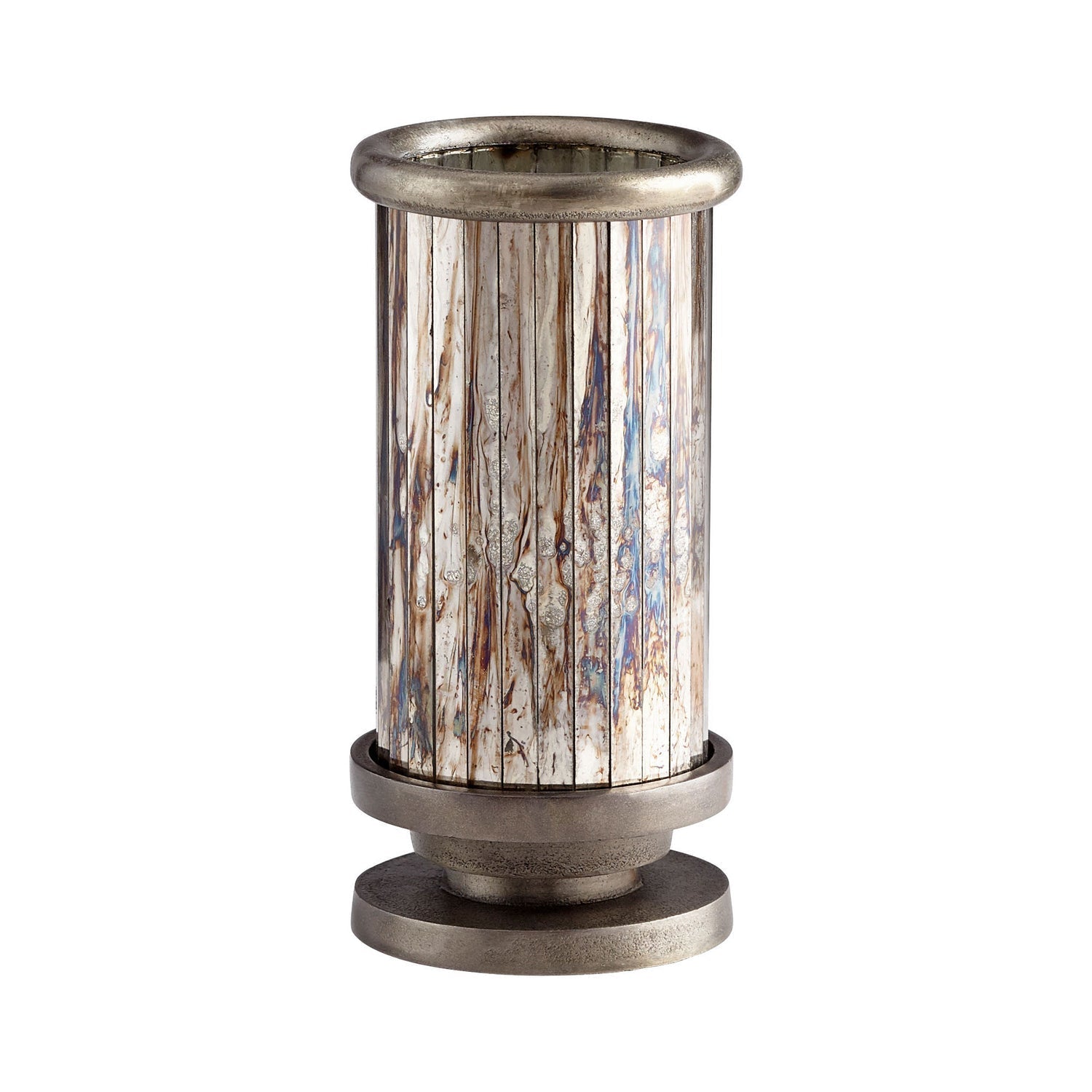 Cyan Design 09944 Kensington Vase - Small Nickel Home Decor for Living Room, Dining Table & Office Desk Centerpiece