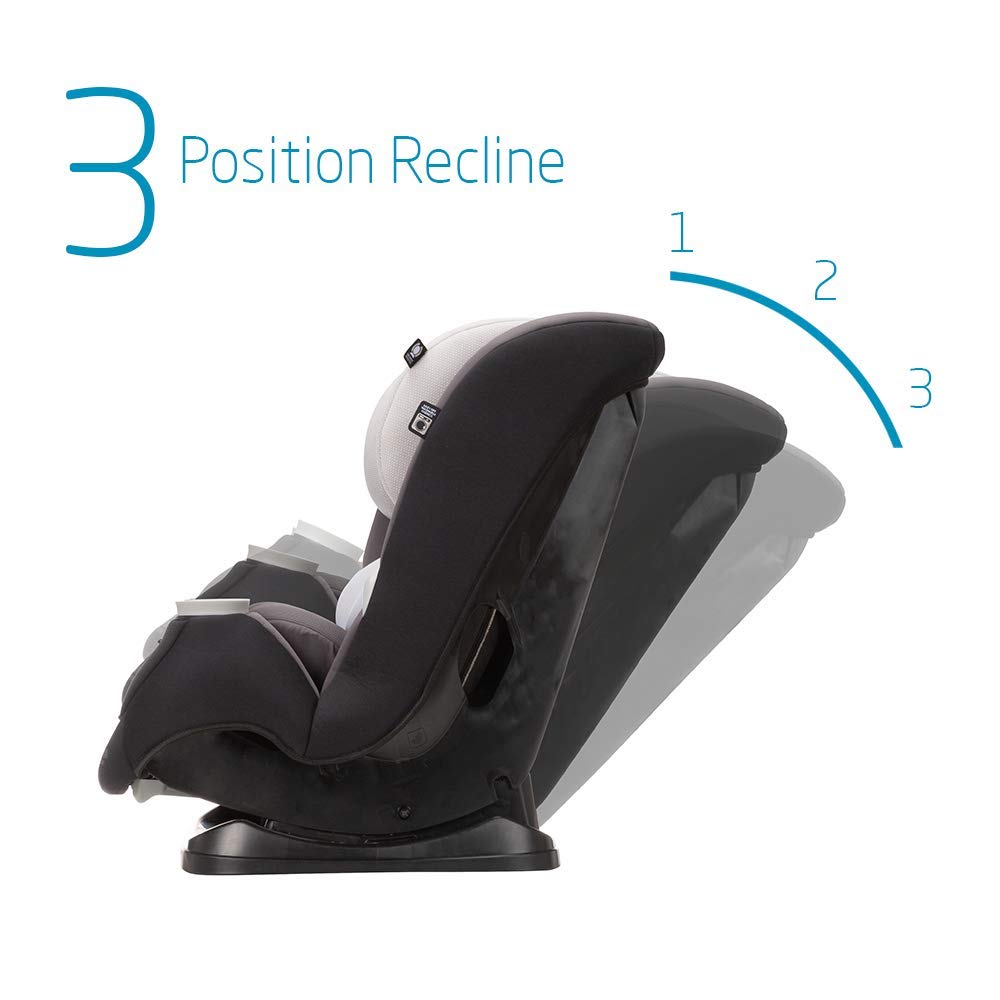Maxi-Cosi Pria All-in-One Convertible Car Seat - Rear Facing (4-40 lbs) & Forward Facing (up to 100 lbs) with Booster Mode | Safe Infant & Toddler Car Seat | Blackened Pearl | Perfect for Family Travel & Daily Commute