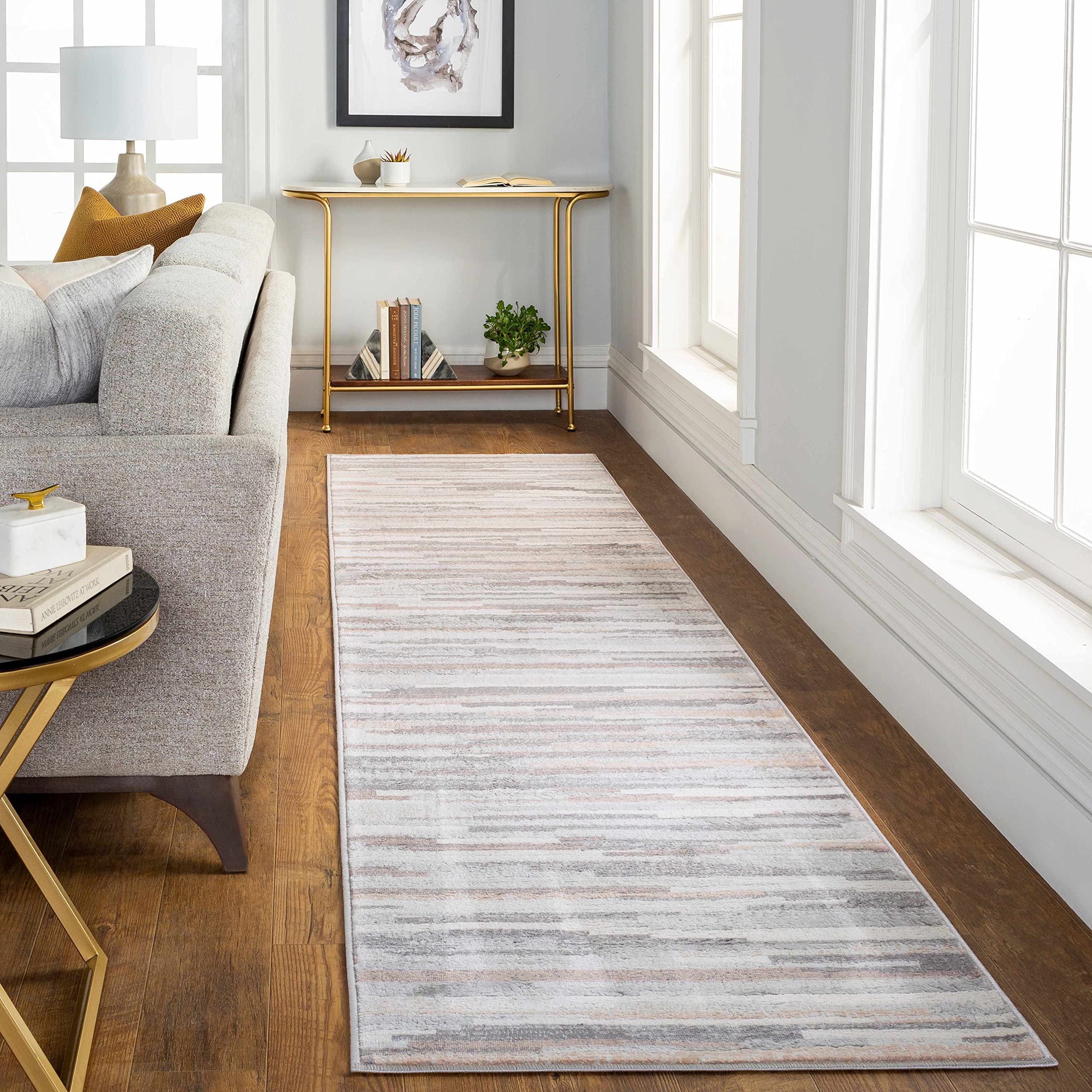 Hauteloom Monkland Modern Gray Area Rug 6'7