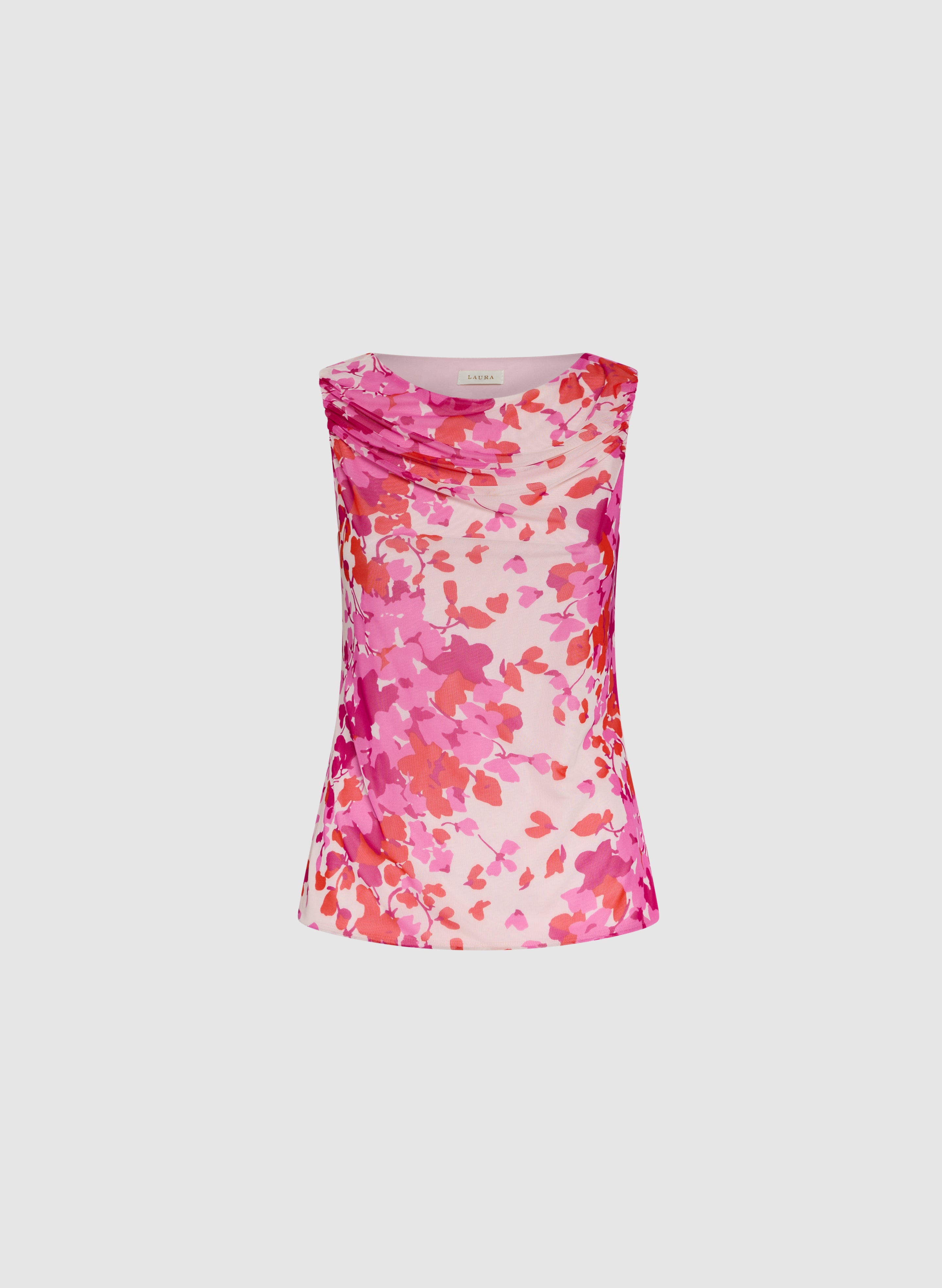 Floral Print Tank Top for Women - Summer Sleeveless Blouse, Breathable & Comfortable - Perfect for Beach, Vacation & Casual Outings