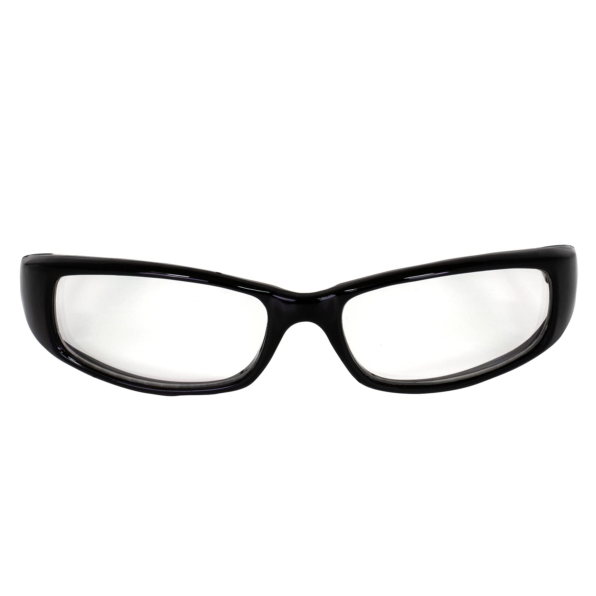 3 Pairs MF Eyewear Bad Attitude Motorcycle Glasses - Shatterproof Polycarbonate, UV400 Protection, Scratch-Resistant, Black Frame with Clear/Red/Yellow Lenses - Perfect for Motorcycle Riding, Cycling, Outdoor Sports & Safety Work