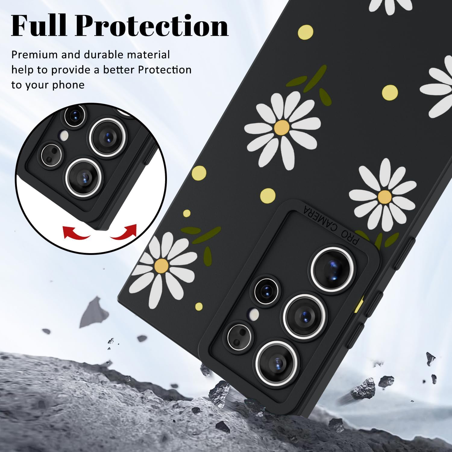 Samsung Galaxy S25 Plus Case - Flower Butterfly Design Soft Silicone Phone Cover - Slim Protective Shockproof Case for Everyday Use, Work & Travel