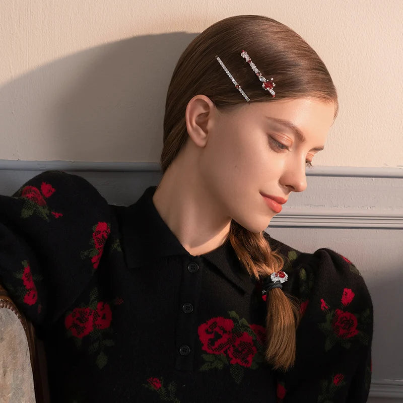 Rose Gold Hair Ties for Women - Soft No Damage Hair Elastics for Ponytails, Buns & Braids - Perfect for Workouts, Yoga & Everyday Use