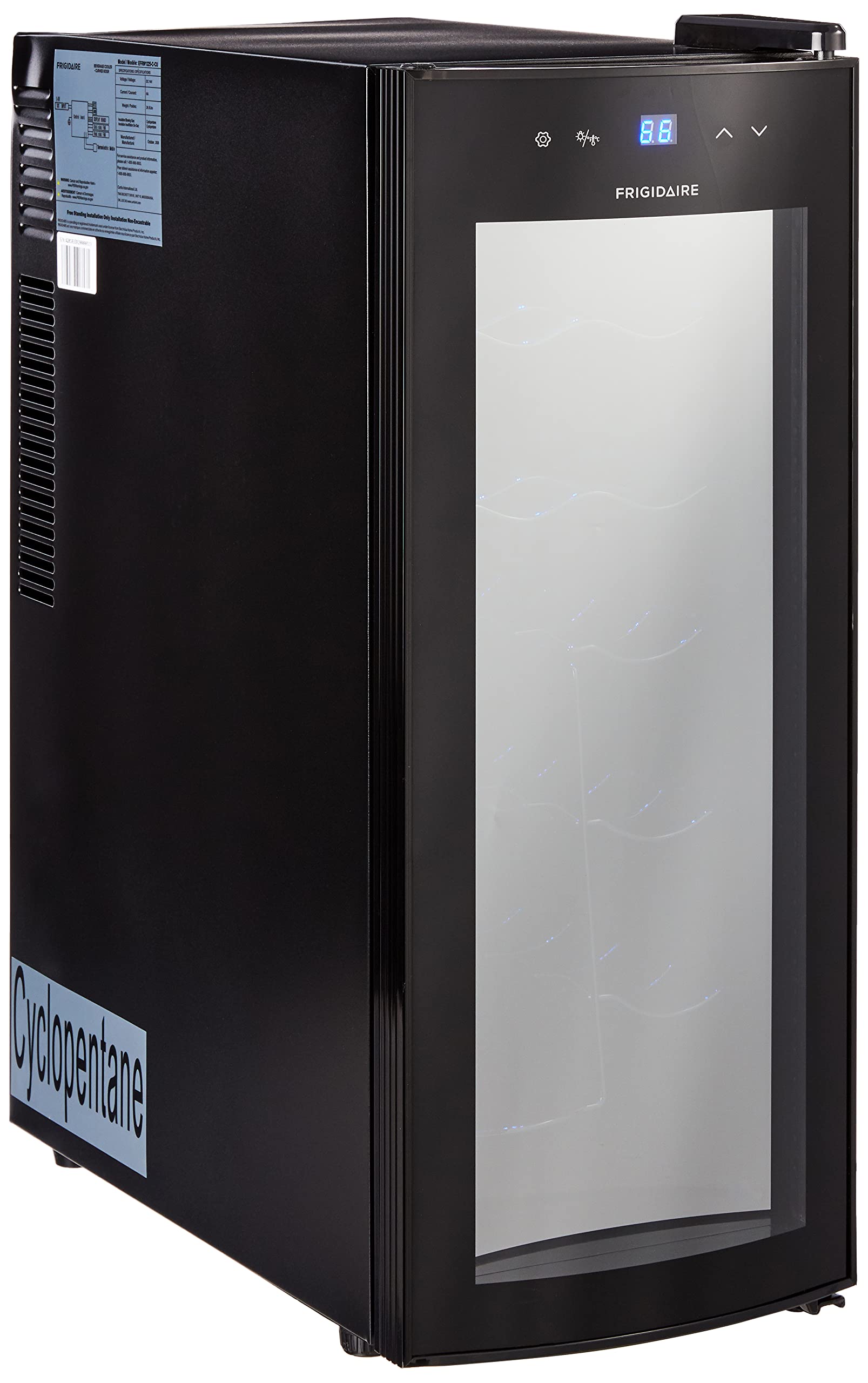 Hamilton Beach 22-Bottle Wine and Beverage Cooler - Dual Zone Temperature Control, Freestanding Wine Fridge for Home, Office, or Restaurant Use