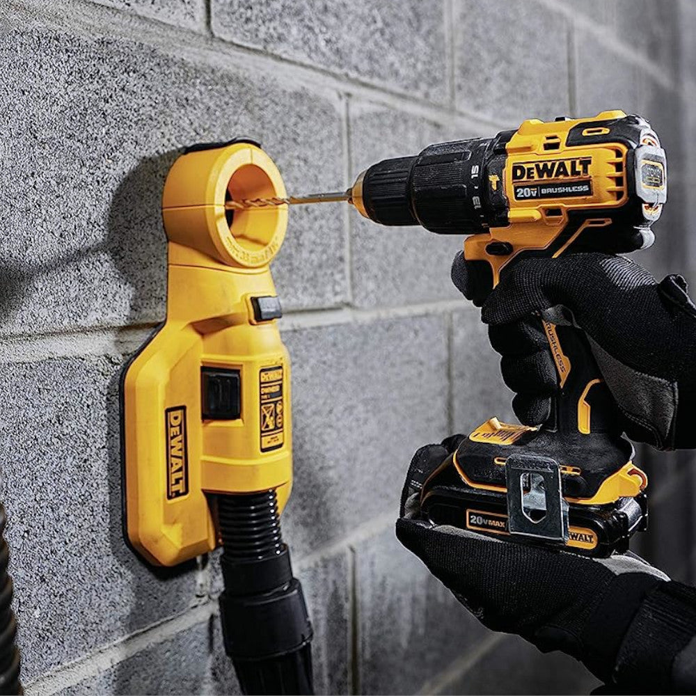 DEWALT ATOMIC 20V MAX* Cordless Hammer Drill/Driver Kit (DCD709C2) - Refurbished with Warranty - Perfect for DIY Projects, Home Repairs & Construction Work