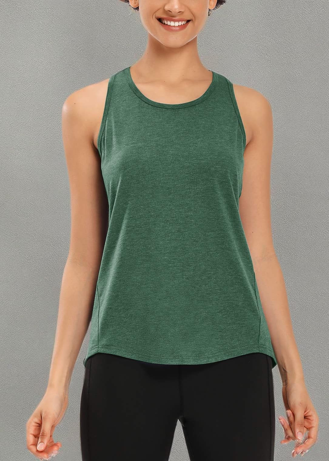 Muzniuer Women's Workout Tank Top - Sleeveless Yoga Shirt for Gym, Running & Fitness - Breathable Racerback Athletic Top for Women - Perfect for Yoga, Pilates & Cardio Workouts