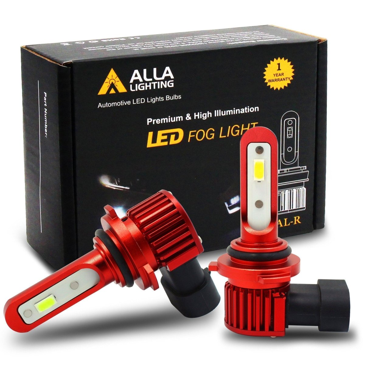 AL R HB4 9006 LED Fog Lights Bulbs - Super Bright 6000K White, Waterproof, Plug and Play - Perfect Replacement for Cars, Trucks, SUVs - Enhance Visibility in Rain, Fog & Night Driving
