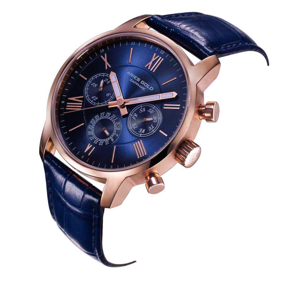 Aries Gold Urban Eternal G 103 RG BU - Stylish Rose Gold Watch for Men & Women - Perfect for Business, Casual & Formal Occasions