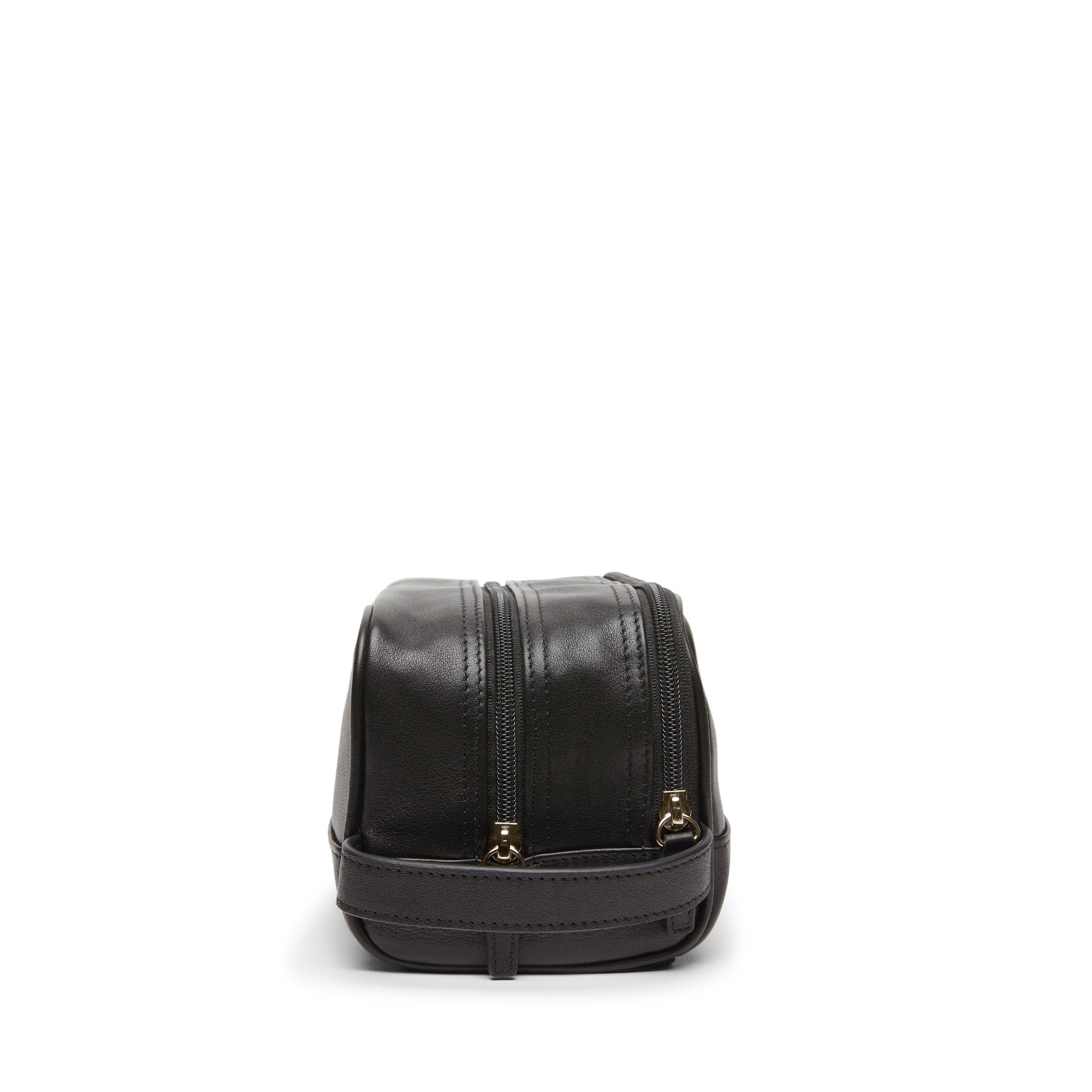 Double Zip Travel Toiletry Bag - Small Black Onyx Cosmetic Organizer for Men & Women - Perfect for Airplane, Gym & Weekend Trips