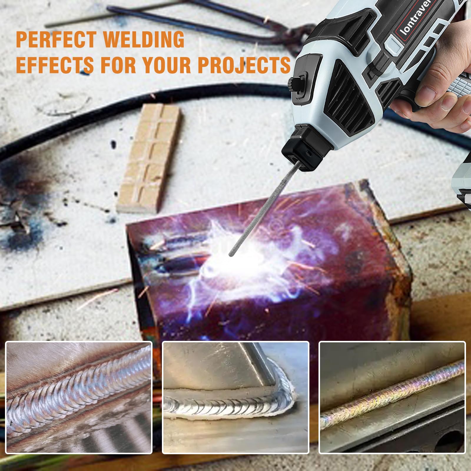 IONTRAVEL 110V Portable Handheld Welding Machine - IGBT Inverter ARC Welder with 6 Adjustable Current Settings for 3/32