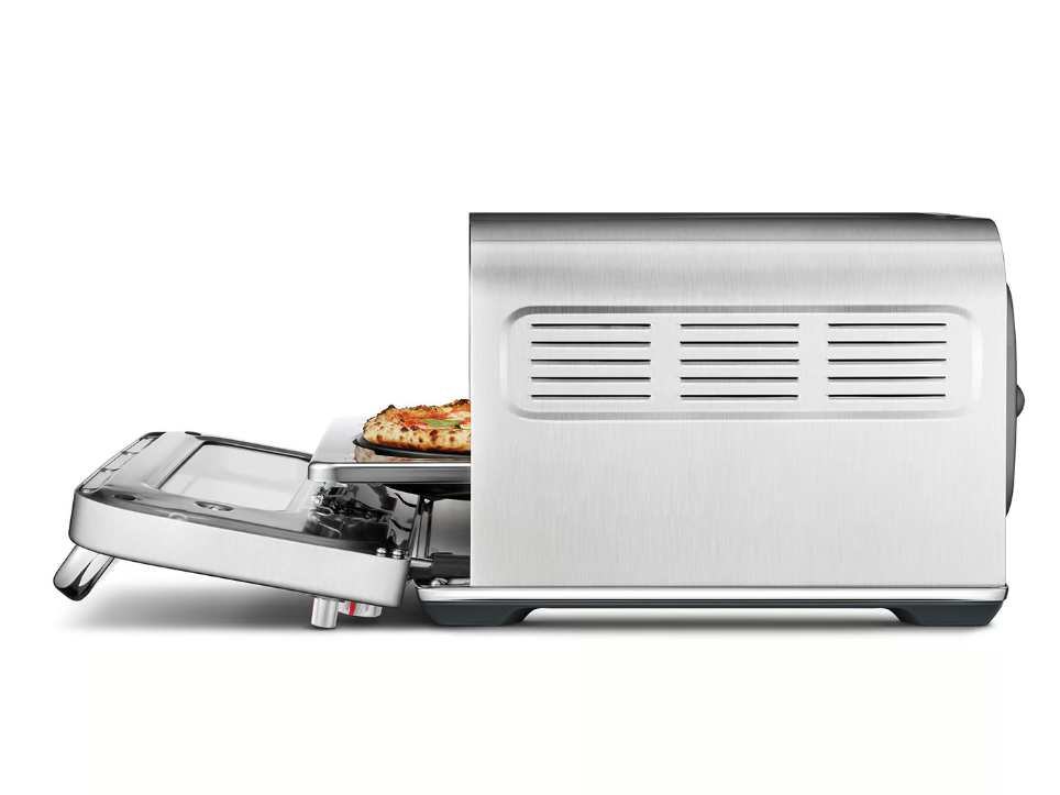 Breville the Smart Oven Pizzaiolo Countertop Electric Pizza Oven - Brushed Stainless Steel | Professional Indoor Pizza Maker for Home, Restaurant & Outdoor Use | Perfect for Parties, Family Gatherings & Backyard BBQs