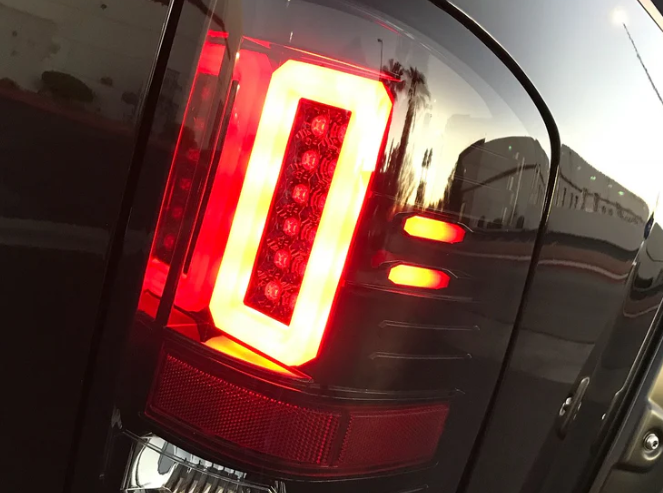 GMC Sierra 1500 2016-2018 Dark Red Smoked OLED Tail Lights - Upgrade for Enhanced Visibility & Style (Perfect for Night Driving & Custom Truck Mods)