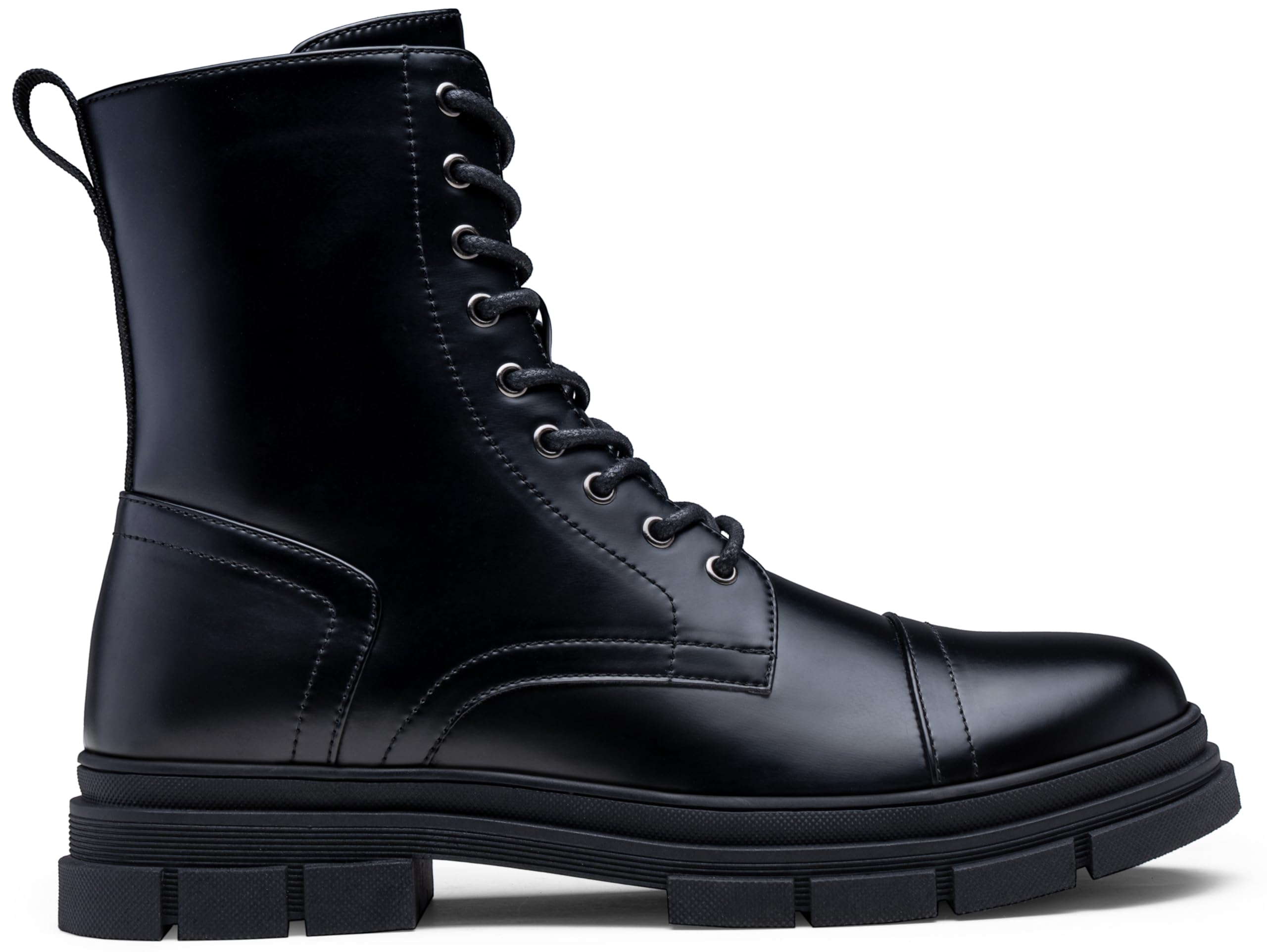 Jousen Men's High Top Motorcycle Boots - Waterproof Leather Riding Boots for Men - Perfect for Motorcycle Rides, Outdoor Adventures & Casual Wear