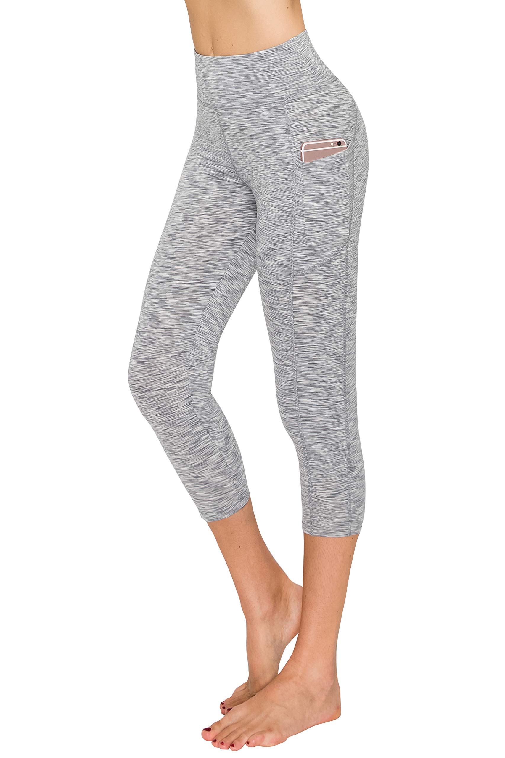 ALWAYS Women's High Waisted Yoga Pants with Mesh Panels - Stretchy Workout Leggings for Running, Gym & Lounge Wear