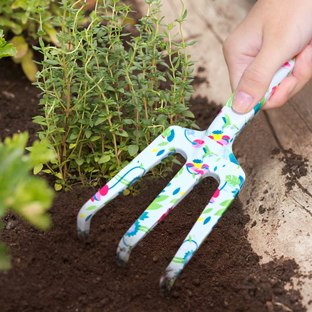 3 PCS Floral Gardening Tools Set - Hand Rake, Pruner & Trowel with Exquisite Gift Box | Perfect Gardening Gifts for Women, Mom & Garden Lovers | Ideal for Planting, Weeding & Outdoor Gardening Activities