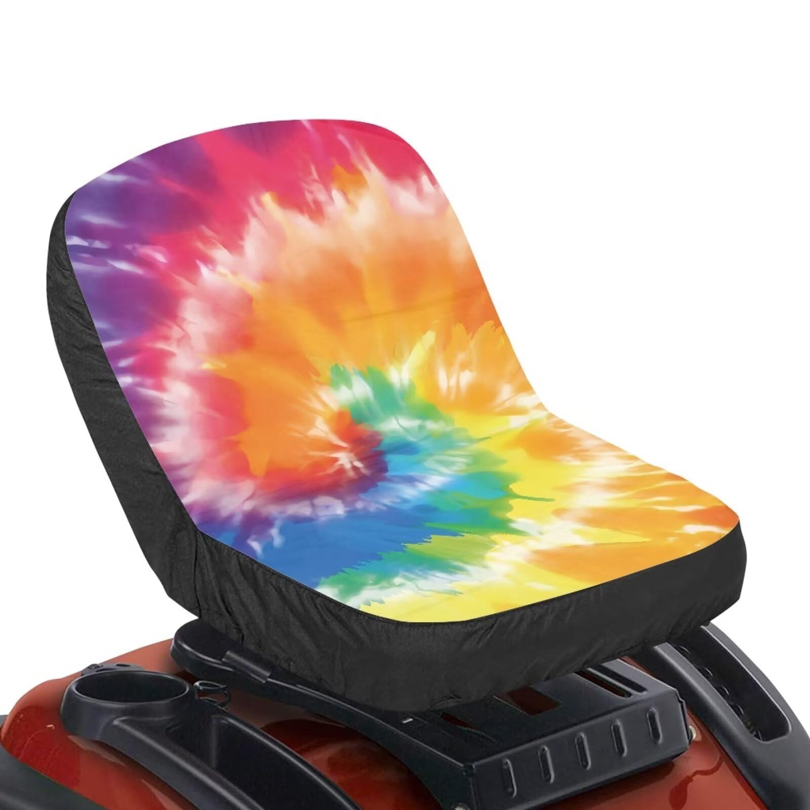 Colorful Universal Riding Lawn Mower Seat Cover - 28.35 x 14.96 Inches (72cm x 38cm) Waterproof Tractor Seat Cushion for Comfort & Protection - Perfect for John Deere, Craftsman & More Tractors (Great for Farm Work, Landscaping & Outdoor Use)
