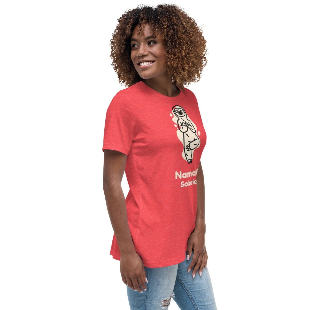 Women's Harmony Sloth Relaxed T-Shirt - Soft & Comfortable Casual Tee for Everyday Wear, Lounge & Outings