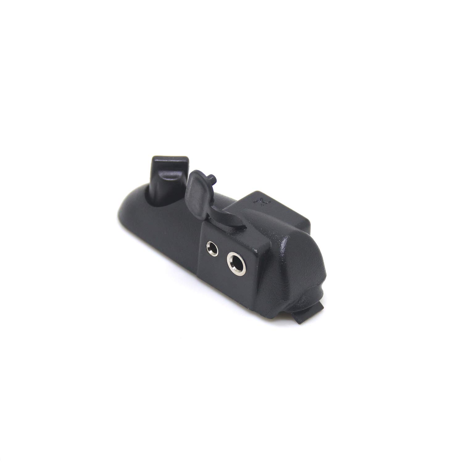 2 Pin Audio Adapter for Motorola GP328 PRO5150 HT1250 PTX760 GP340 GP360 HT750 - PTT Speaker Mic to Earpiece Headset Connector - Ideal for Two-Way Radios, Security, and Construction Communication