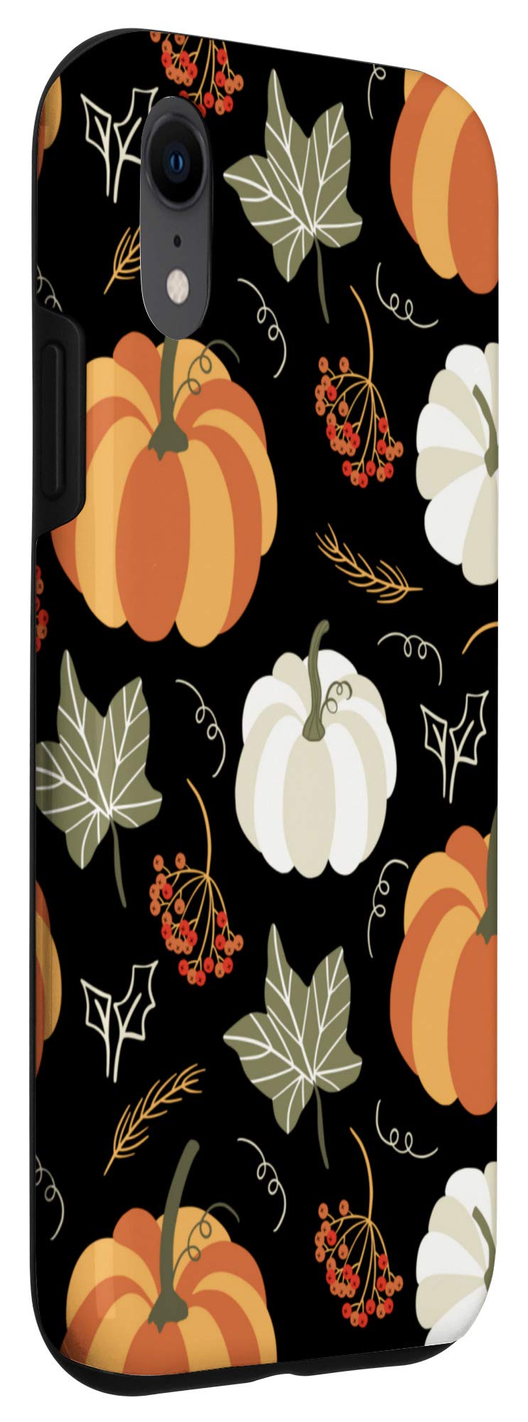 iPhone XR Pumpkin Fall Phone Case - Cute Autumn Design, Shockproof Protective Cover for iPhone XR - Perfect for Halloween, Thanksgiving & Seasonal Gifting
