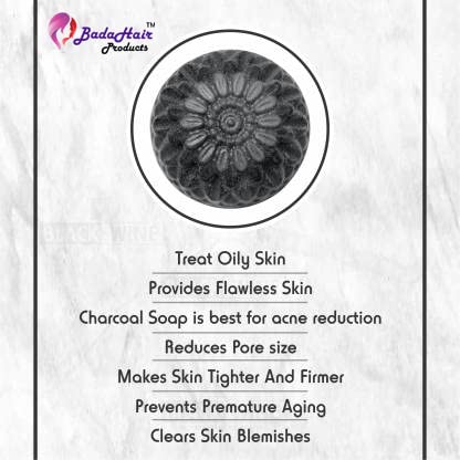 BADAHAIR® Activated Charcoal Soap for Acne, Blackheads & Wrinkle Reduction - Skin Brightening & Clarifying Facial Cleanser (5-Pack) | Perfect for Daily Skincare Routine & Sensitive Skin Care
