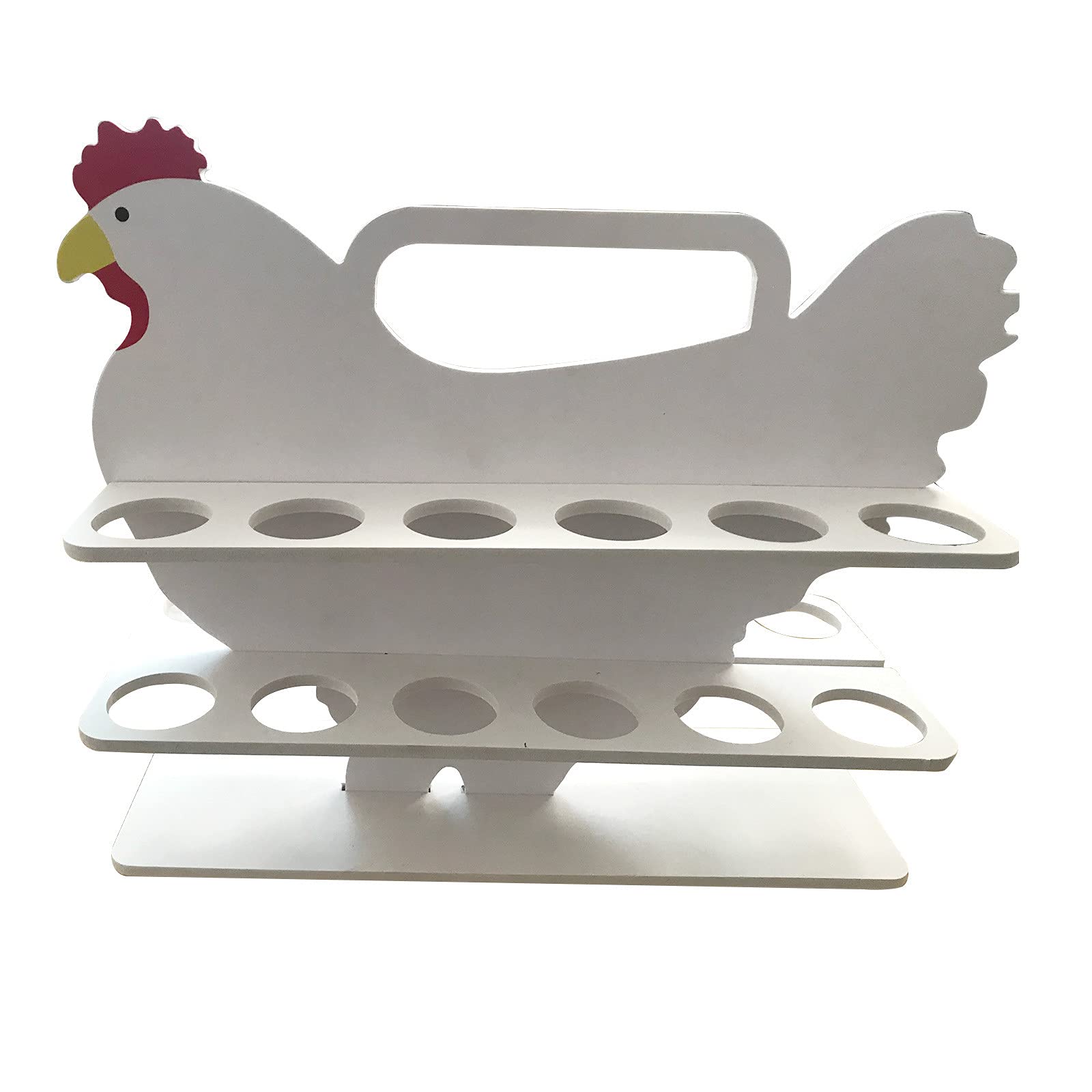 Portable Countertop Egg Storage Rack - Space Saving Kitchen Organizer for Eggs (Multicolor, One Size) - Perfect for Pantry, Fridge & Small Kitchen Organization