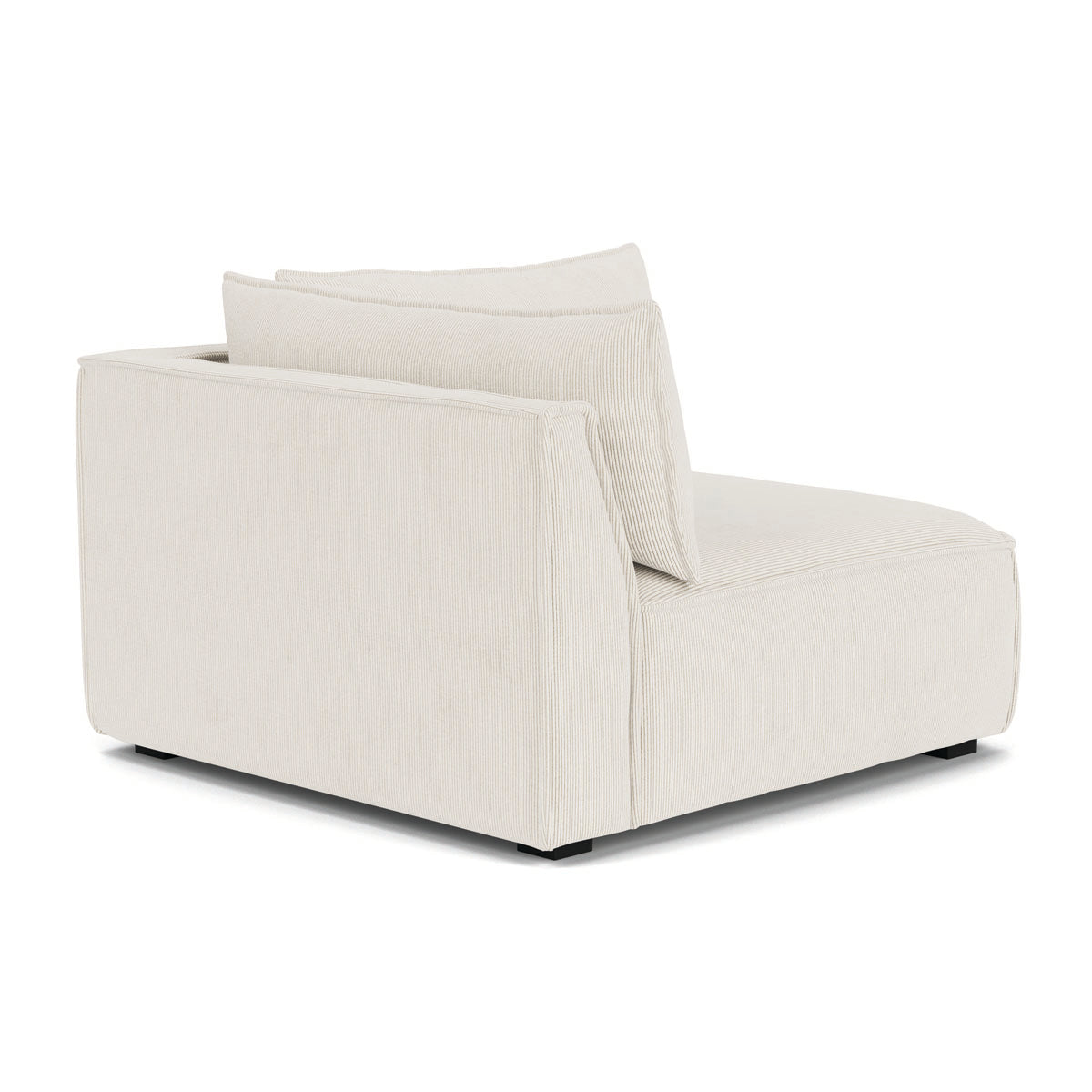 Daphne Velvet Right Corner Modular Sofa - 1 Seater Contemporary Sectional Couch for Small Spaces | Perfect for Apartments, Living Rooms & Cozy Corners