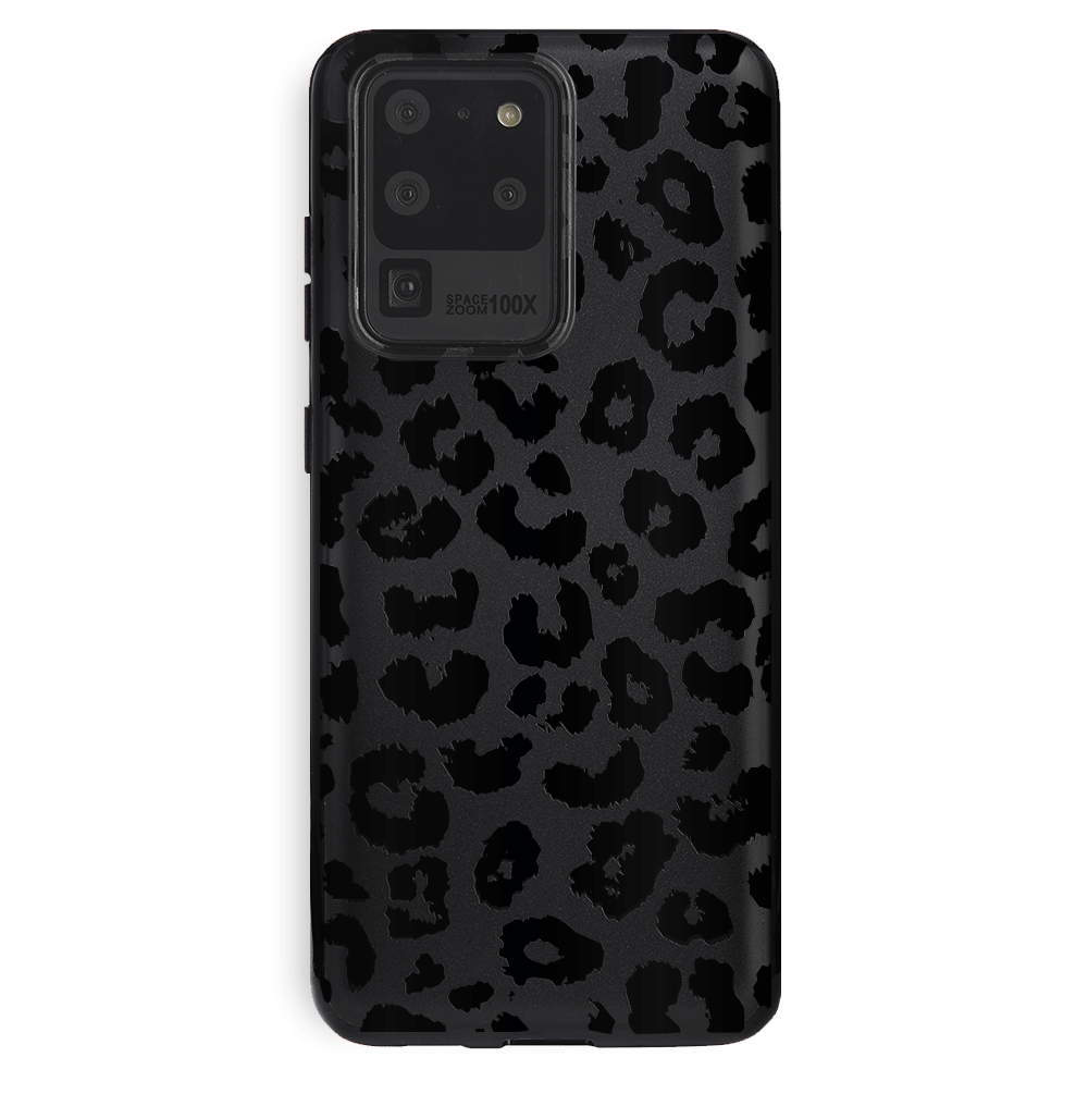 Samsung Galaxy Phone Case - Black Leopard Design | Durable Protective Cover for Samsung Galaxy S21/S22/S23 | Stylish Animal Print Case for Everyday Use & Travel
