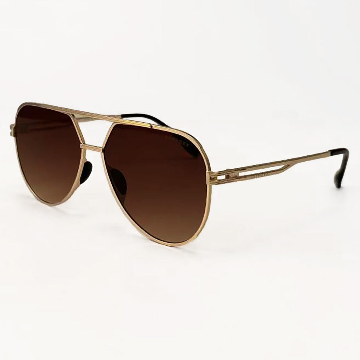 Untangled X Emily Tangle-Free Brown Aviator Sunglasses for Women - UV Protection Polarized Fashion Sunglasses for Driving, Beach & Outdoor Activities