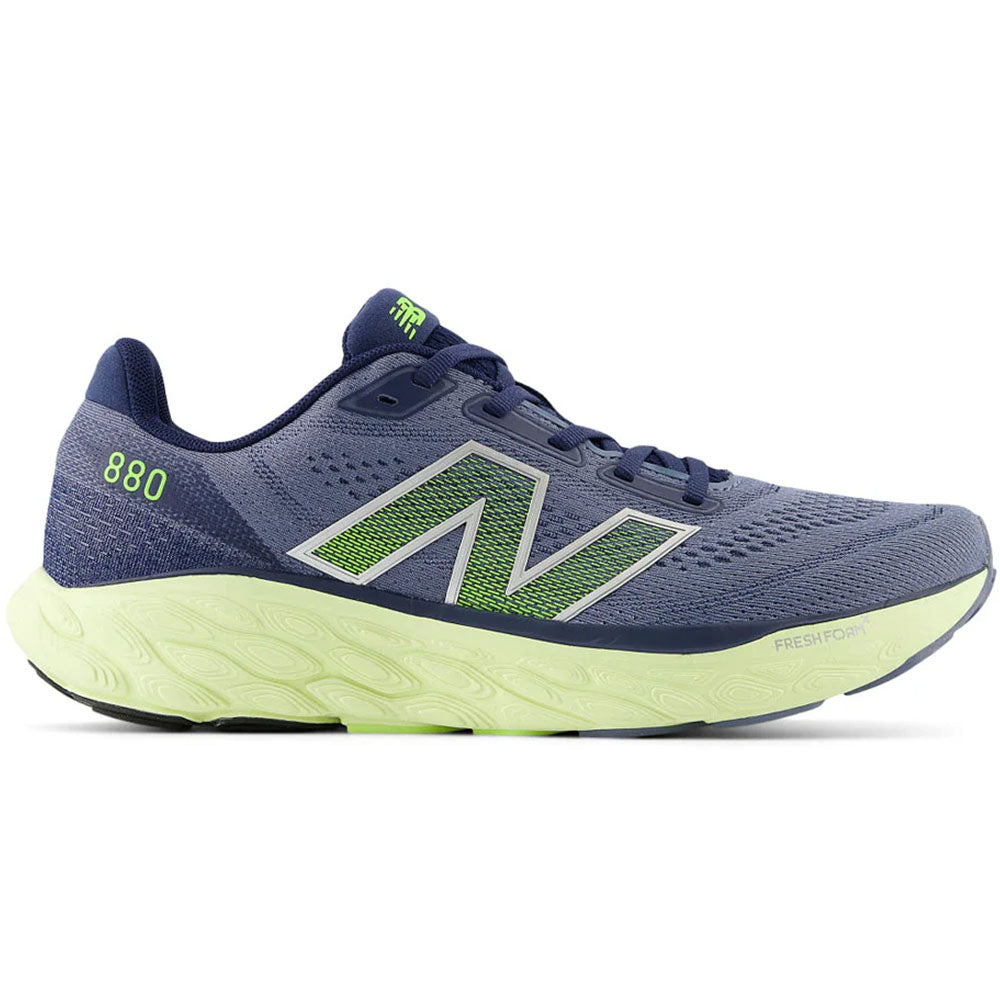 New Balance Fresh Foam X 880v14 Running Shoes for Men - Arctic Grey/Limelight - Size 8 D Medium - Lightweight Cushioned Sneakers for Jogging, Gym & Daily Wear