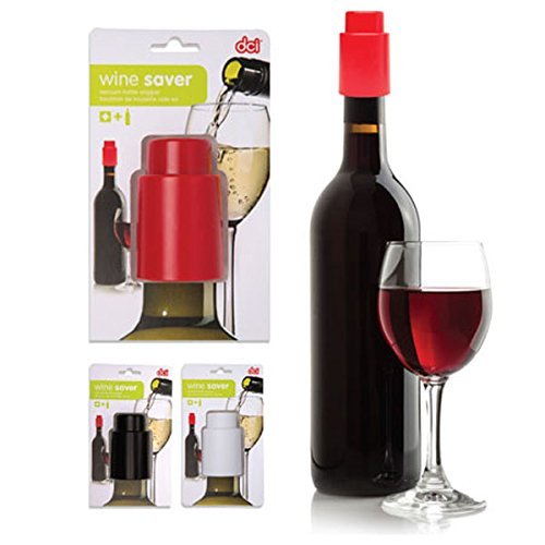 Premium DCI Wine Saver Bottle Stopper Set - Airtight Vacuum Seal for Red, White & Black Wine Bottles | Preserves Freshness & Flavor | Perfect for Home Bars, Parties & Wine Storage