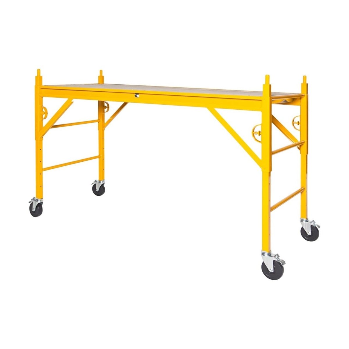 440 Elite Scaffolding - Heavy Duty Aluminum Scaffold Platform for Construction, Painting & Home Repair | Portable & Adjustable Work Platform for Indoor & Outdoor Use