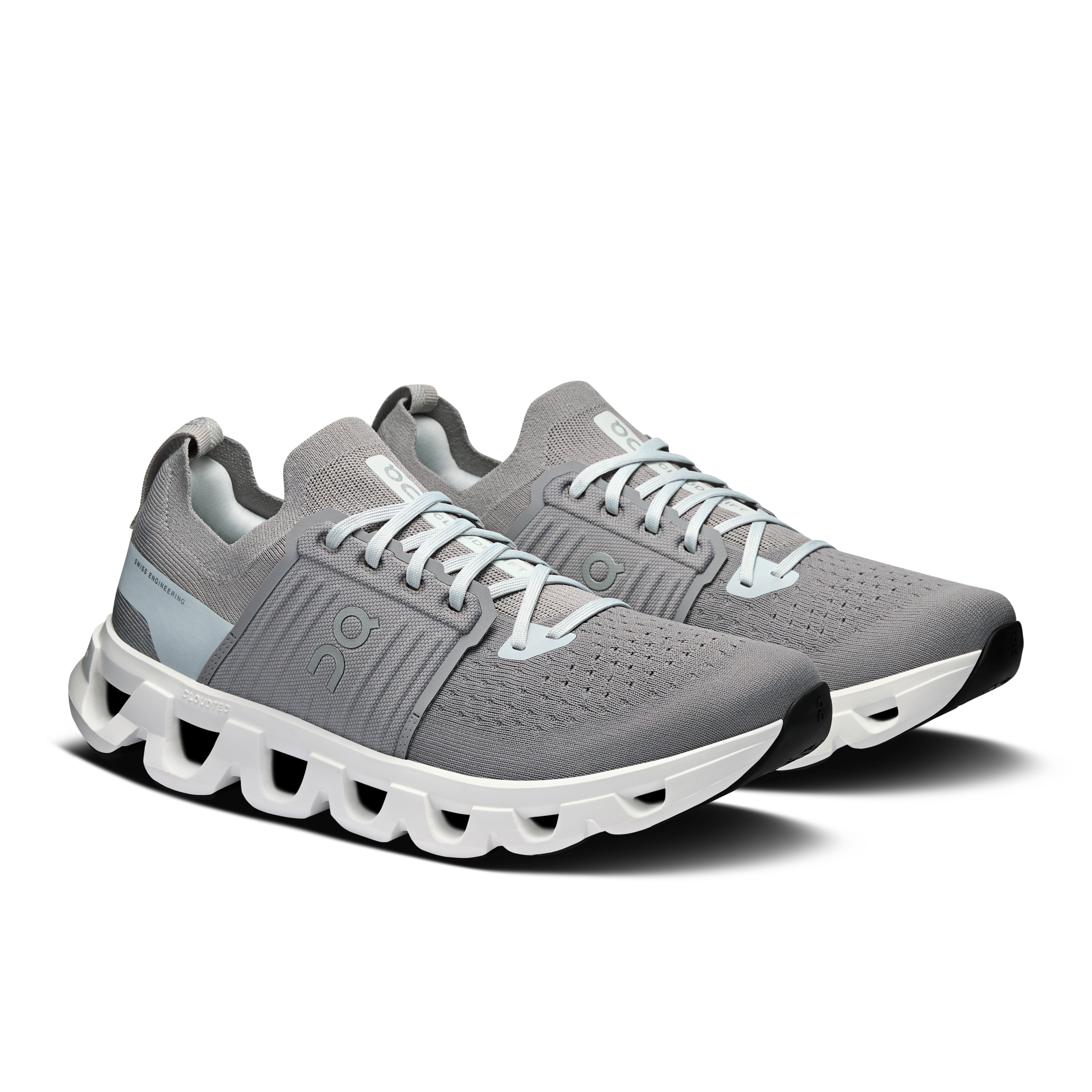 On Running Men's Cloudswift 4 Running Shoes - Lightweight Alloy/Glacier Color - Perfect for Jogging, Gym Workouts & Daily Wear