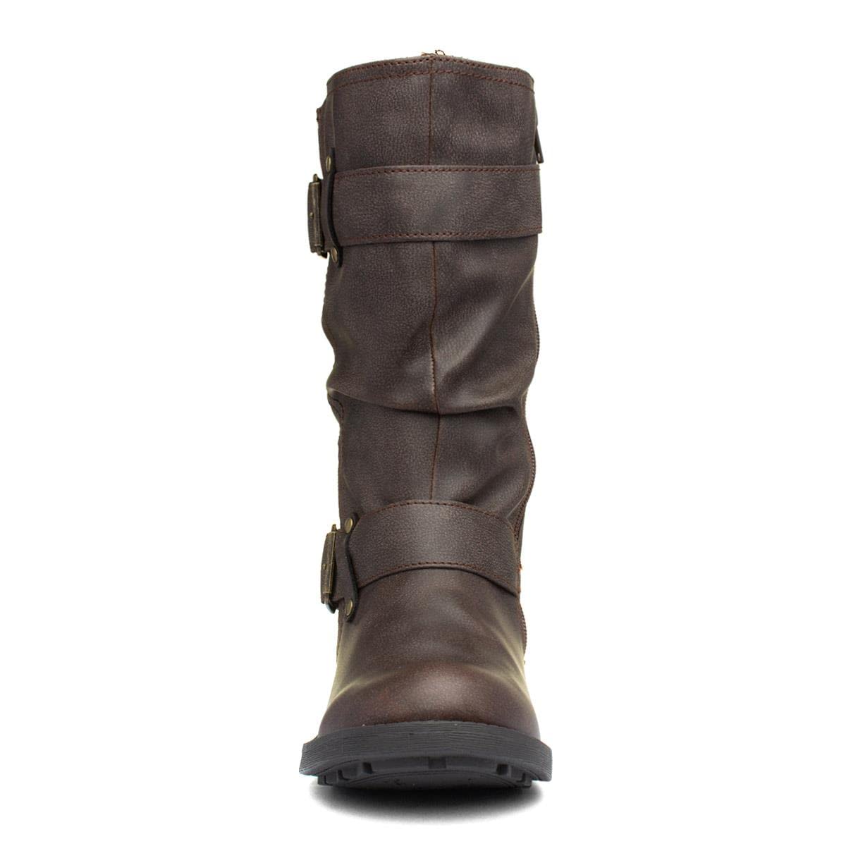 Rocket Dog Women's Biker Boots - Stylish Ankle Boots for Women | Comfortable & Fashionable Motorcycle Boots | Perfect for Riding, Casual Wear & Outdoor Adventures