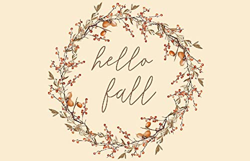 24-Pack 'Hello Fall' Paper Placemats - Autumn Table Decor for Thanksgiving, Seasonal Dining & Home Decoration | Waterproof & Disposable Fall-Themed Table Mats