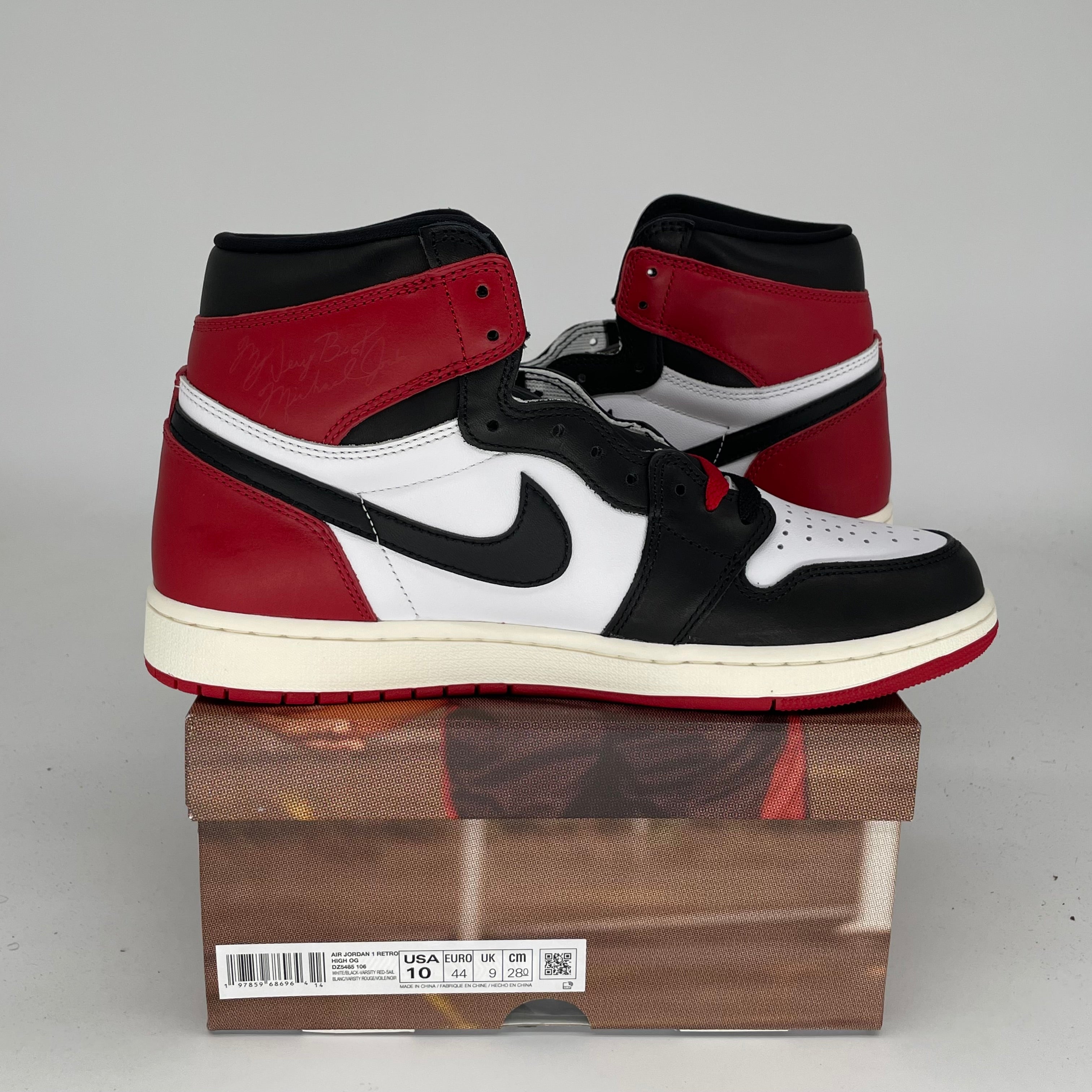 **Air Jordan 1 Black Toe Reimagined - Men's Size 10 (DZ5485-106) | Retro Basketball Sneakers for Streetwear & Casual Style**