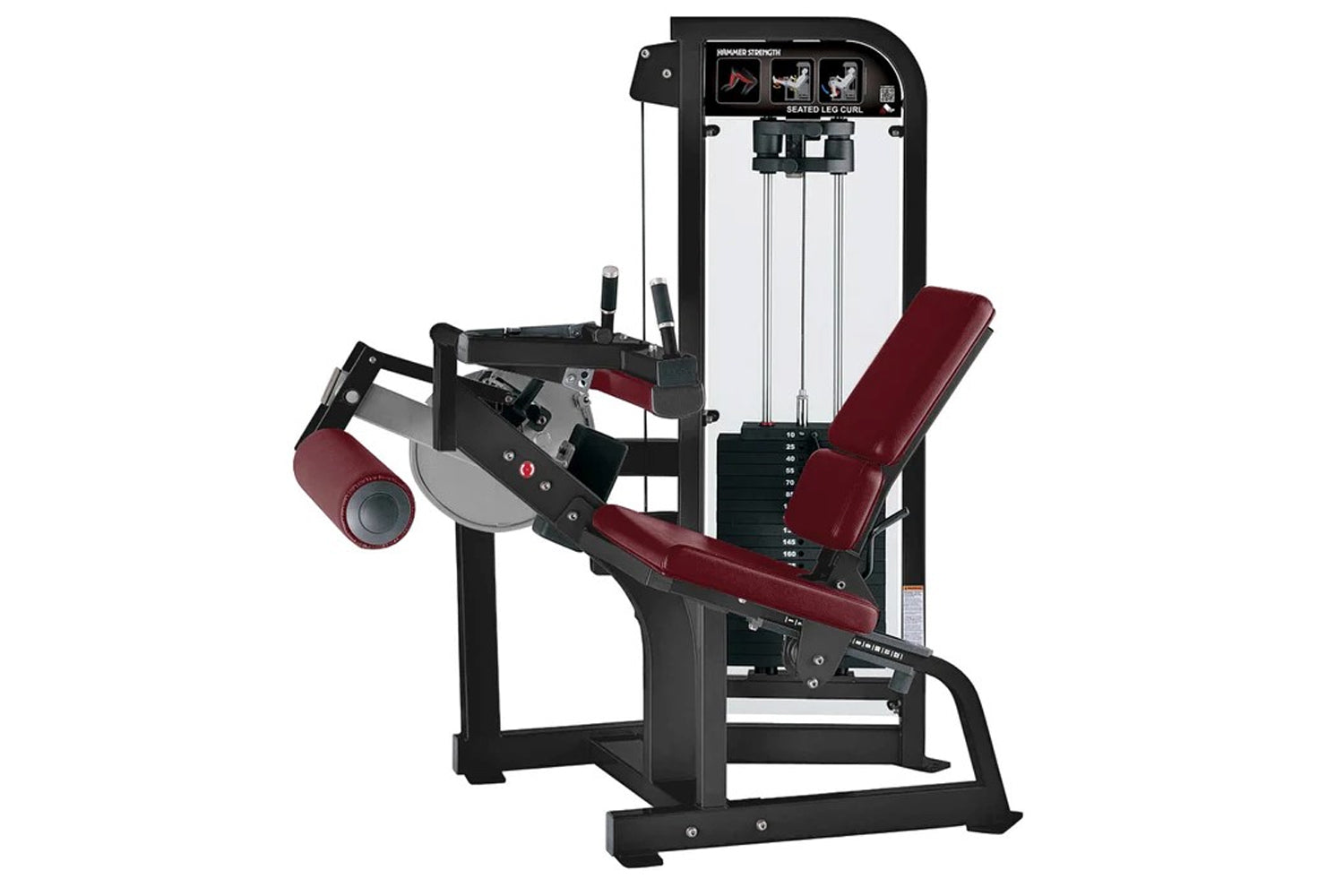 Hammer Strength Select Seated Leg Curl Machine - Professional Gym Equipment for Home & Commercial Use - Perfect for Leg Workouts & Strength Training