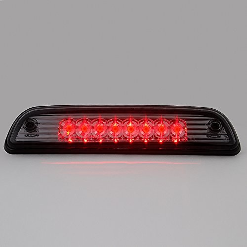 AKKON Replacement Black Tail Lights Pair + LED Smoked 3rd Brake Light Set for 2001-2004 Toyota Tacoma (Left & Right) - Upgrade Your Truck's Style & Safety for Night Driving & Off-Road Adventures
