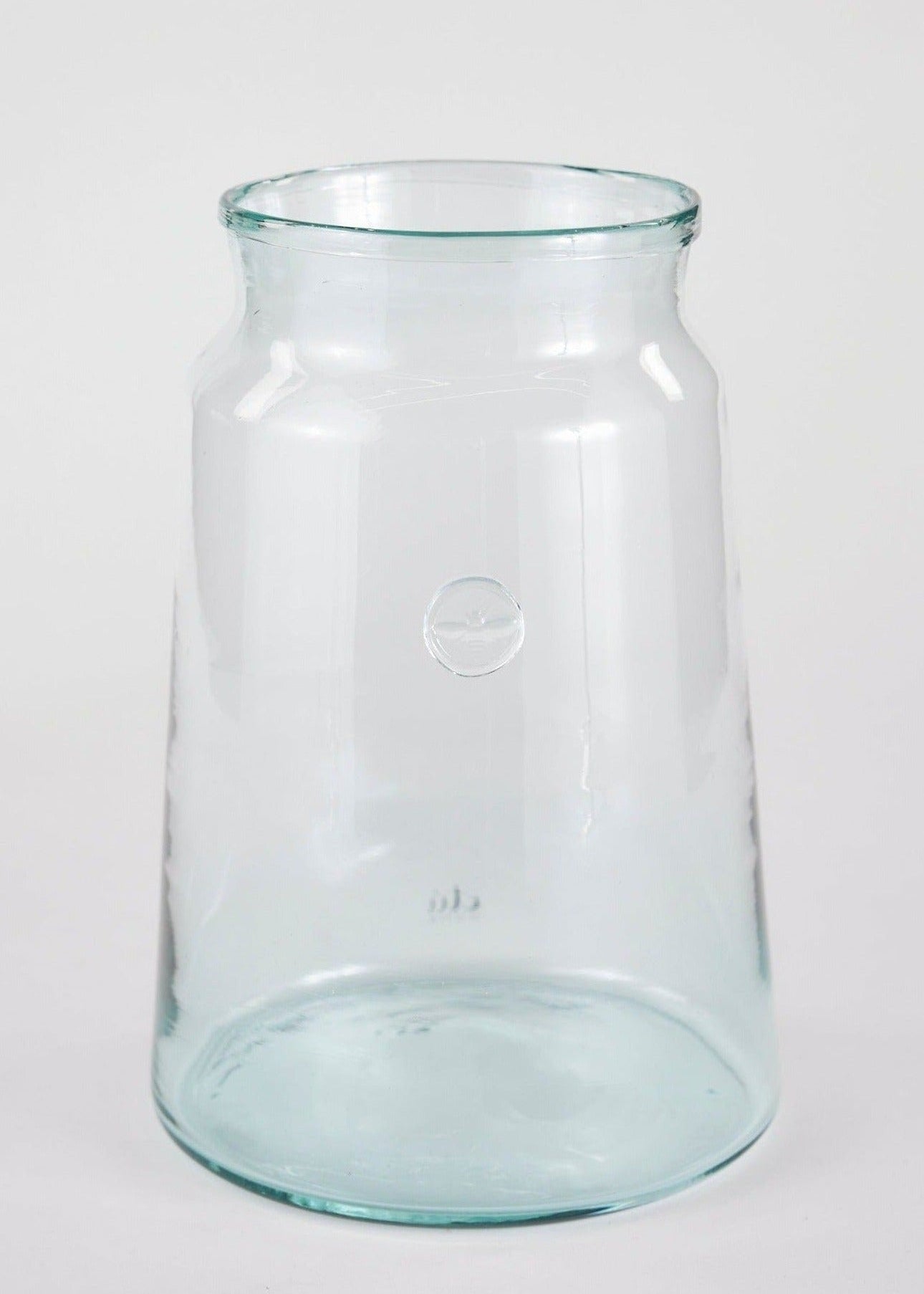 etúHOME Large French Mason Jar Vase - 14.25 Inch Tall Glass Flower Vase for Farmhouse Decor, Rustic Wedding Centerpieces & DIY Floral Arrangements