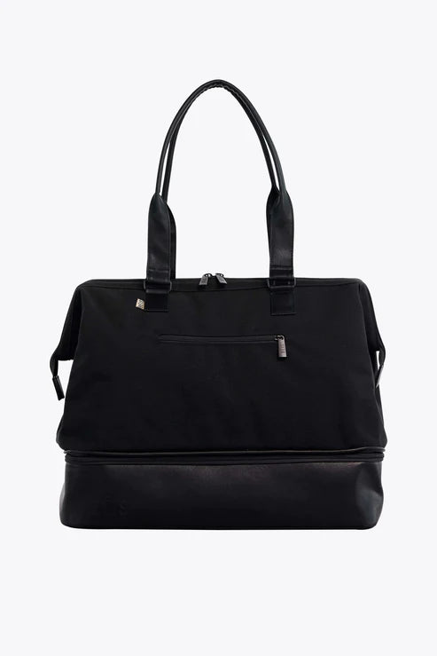 Black Convertible Weekender Bag - Stylish & Spacious Travel Duffel for Weekend Trips, Gym, and Business Travel