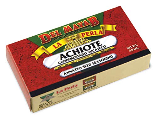 Authentic La Perla del Mayab Achiote Paste - Premium Annatto Seed Seasoning for Mexican & Yucatan Cuisine (3.5 oz) - Perfect for Cochinita Pibil, Tacos & Marinades