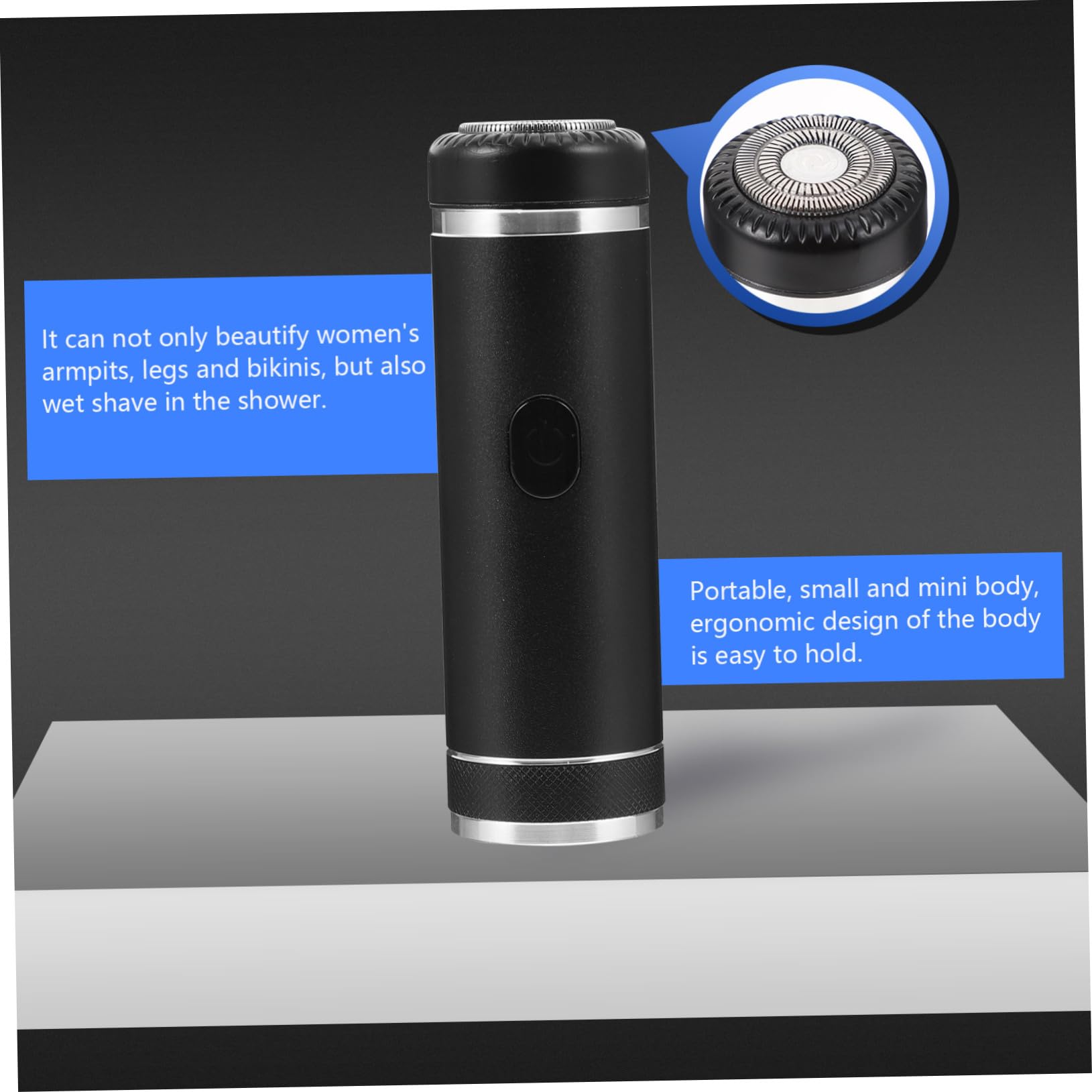 FRCOLOR Men's Electric Shaver - Travel & Bikini Trimmer for Smooth Shaving