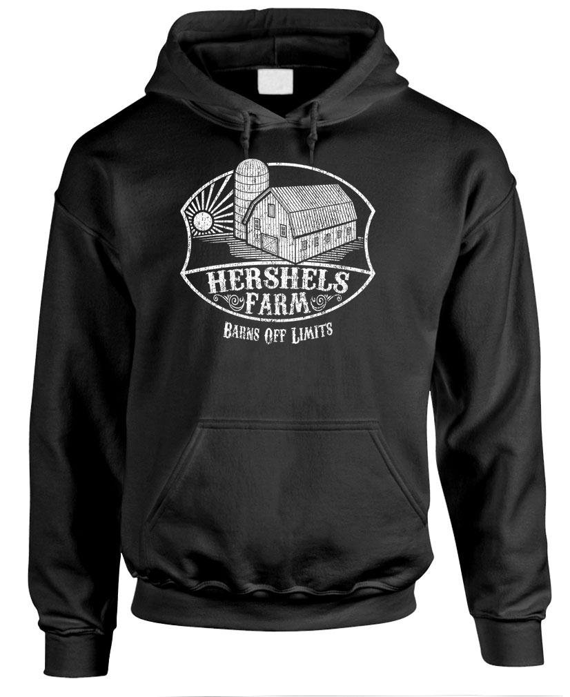 Funny Dead Zombie Walking Men's Pullover Hoodie - HERSHEL'S FARM - Perfect for Halloween, Cosplay & Zombie-Themed Parties