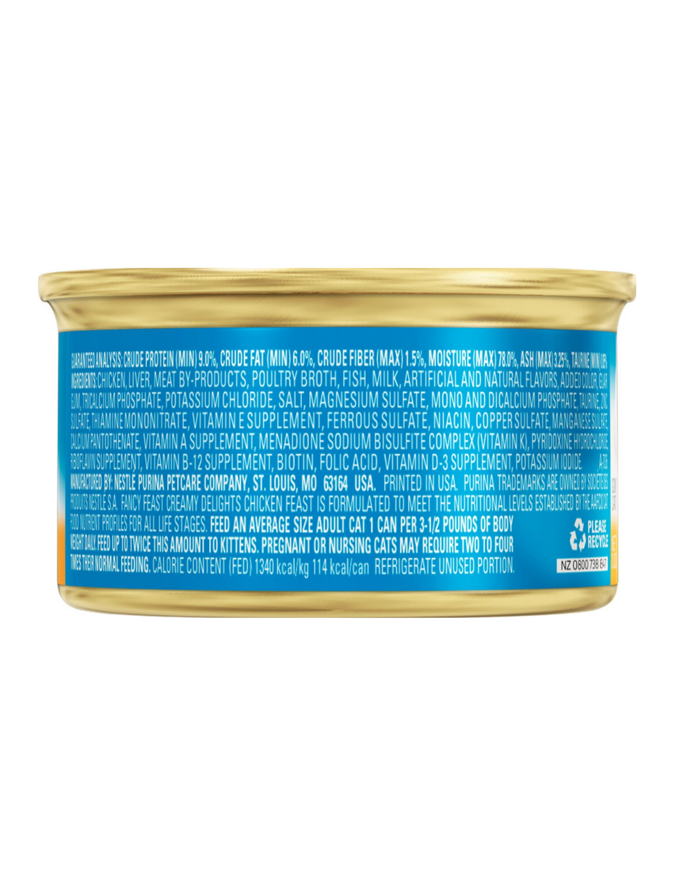 Fancy Feast Creamy Delights Chicken Feast Canned Cat Food 85g - Premium Wet Cat Food for Adult Cats - Perfect for Mealtime & Special Treats